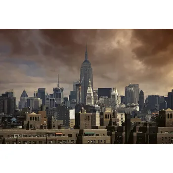 Fototapeta DIMEX | Vliesová fototapeta Mrakodrapy v New Yorku MS-5-2996 | 375 x 250 cm | modrá, hnědá, šedá + Vliesová fototapeta na stěnu DIMEX Mrakodrapy v New Yorku MS52996 v rozměru 375 x 250 cm + lepidlo zdarma