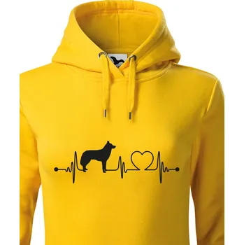 Dámská mikina Dámská mikina Husky tep, Barva Žlutá, Velikost S, Canvas Dámská mikina Bezvatriko.cz 1028