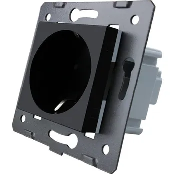 Elektrická zásuvka WELAIK zásuvka elektro jednonásobná -černá EU