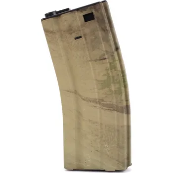 Airsoft E&C Kovový zásobník pro M4 na 300 ran - A-TACS AU