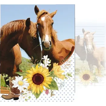 DPPlux 097 - Dopisní papír s potiskem KONĚ