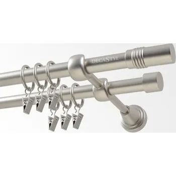 Garnýž Kovová garnýž Satin nickel Ø 16 mm - Cylinder