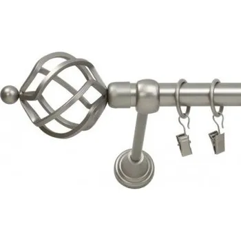 Garnýž Kovová garnýž Satin nickel Ø 19 mm - Gula azur velka