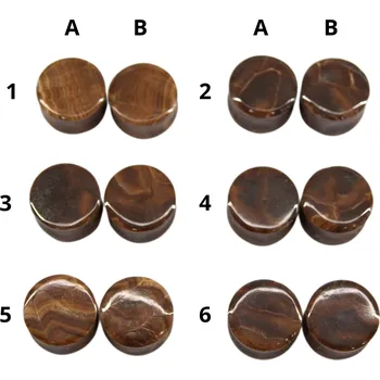 Náušnice Atreya Kamenný plug mramor Aragonit 19 Typ: 2A