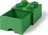 LEGO Úložný box 4 se šuplíkem 250 x 250 x 180 mm, tmavě zelený