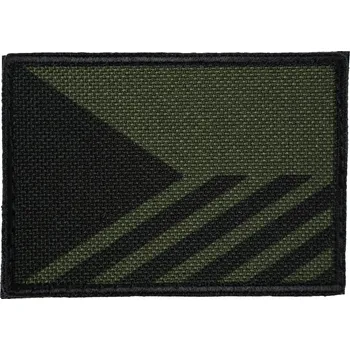Nášivka Recenze Nášivka vlajka ČR velcro textilní tmavě zelená