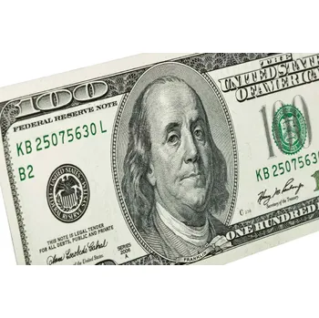 Fototapeta DIMEX | Vliesová fototapeta Benjamin Franklin na bankovce MS-5-2937 | 375 x 250 cm | zelená, bílá, šedá + Vliesová fototapeta na stěnu DIMEX Benjamin Franklin na bankovce MS52937 v rozměru 375 x 250 cm + lepidlo zdarma