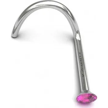 Piercing Piranha Titanový piercing do nosu Zinova :: Světle modrá 1 x 6,5mm