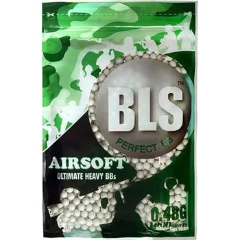 Airsoftová kulička BLS Kuličky BLS Precision 0,48g, 1000 BBs - Bílé