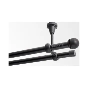 Garnýž Garnýž černá dvojitá 19mm matná Todi max