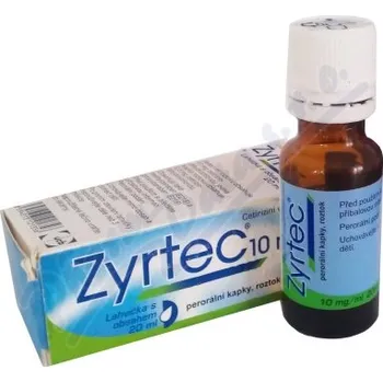 Lék Zyrtec 10mg/ml—kapky 20 ml