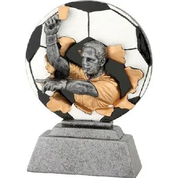 Cinkili Trofej plaketa C22605 fotbal rozhodčí 13cm