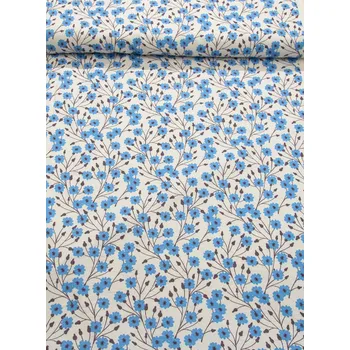 Orbytex Dekorační látka - Sonja drobný kvítek modrý - š.160cm