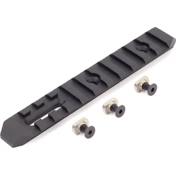 SLONG Airsoft CNC RIS lišta pro M-LOK předpažbí - 128mm - černá