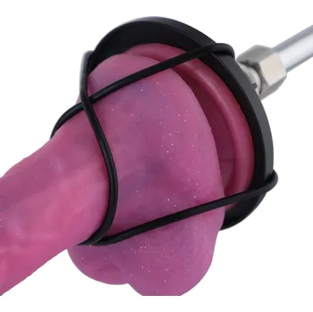 Erotický nábytek HiSmith HSC37 Suction Cup Adapter for Non-Suction Dildos with 2 Pair Rubber Bands