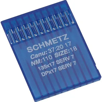 Strojové jehly pro průmyslové šicí stroje Schmetz 135X17 SERV 7 110