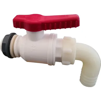 Vodovodní kohout REIMO Průtokový kohout 3/4" plastový včetně příruby, balený SB, 25 mm