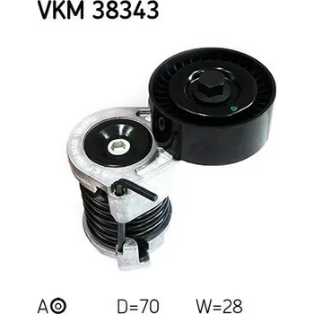 Napínák, žebrovaný klínový řemen SKF VKM 38343