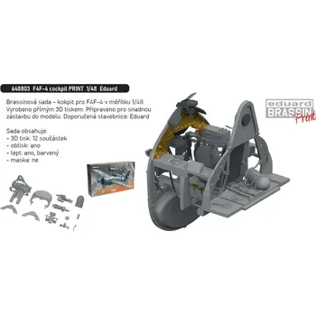 Plastikový model Eduard 1/48 F4F-4 cockpit PRINT (EDUARD)