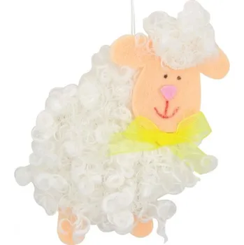 Ovečka kudrnatá na zavěšení 7 cm