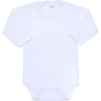 Body dlouhý rukáv New Baby II - bílé, vel. 56 (0-3m)