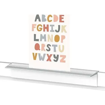 Drátěná police Artiteq Odkládací polička pro lišty Info Rail, bílá