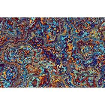Fototapeta DIMEX | Vliesová fototapeta Pestré mramorové pozadí MS-5-2527 | 375 x 250 cm | modrá, fialová, oranžová + Vliesová fototapeta na stěnu DIMEX Pestré mramorové pozadí MS52527 v rozměru 375 x 250 cm + lepidlo zdarma
