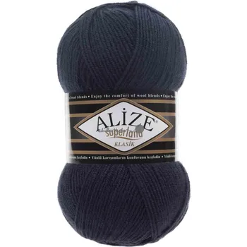 Příze Příze Alize Superlana klasik 58 tm.modrá