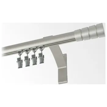 Jednoduchá garnýž hl. profil INOX koncovka Stożek fréze