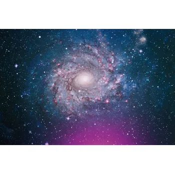 Fototapeta DIMEX | Vliesová fototapeta Dechberoucí galaxie MS-5-2286 | 375 x 250 cm| modrá, bílá, fialová, černá, růžová + Vliesová fototapeta na stěnu DIMEX Dechberoucí galaxie MS52286 v rozměru 375 x 250 cm + lepidlo zdarma