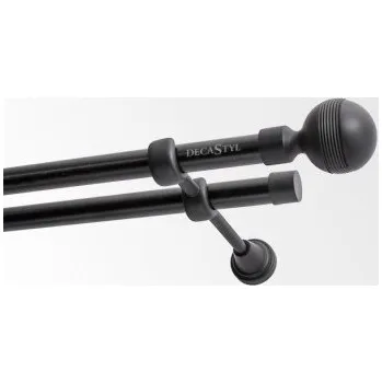 Garnýž černá dvojitá 19mm matná Gabi