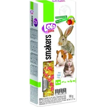 Krmivo pro hlodavce LOLOPets Smakers 2 klasy ovocné pro hlodavce 90 g