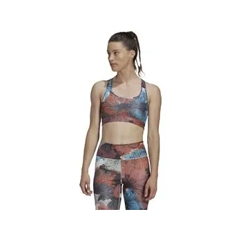 Podprsenka adidas Powerreact Training Medium-Support Allover Print Bra S