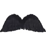 PartyDeco Andělská křídla černá 75 cm