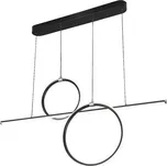 Rabalux 6970 LED závěsné stropní svítidlo Willow 1x48W | 2760lm | 4000K - matná černá + sada - Trio LED žárovka 2x10W | E27 | 3000K | 806lm