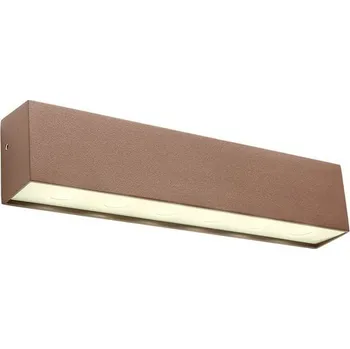 Venkovní osvětlení Redo 90398 OMNIA exteriérové nástěnné svítidlo SMD LED 12W | 674lm | 4000K | IP54 - hnědá + sada - Trio LED žárovka 2x10W | E27 | 3000K | 806lm