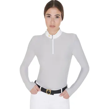 Dámské tričko EQUESTRO Triko závodní Warm+ Equestro, dámské, grey S