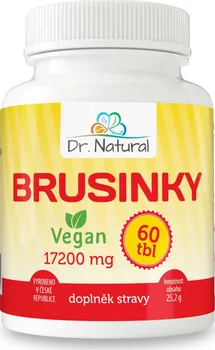 Přírodní produkt Dr.Natural Brusinky 17 200 mg 60 tbl.