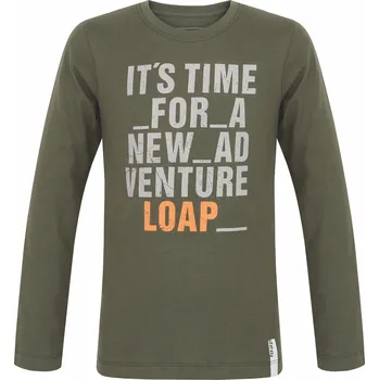 Chlapecké tričko Dětské triko LOAP BINUS CLK2284 ZELENÁ 112-116