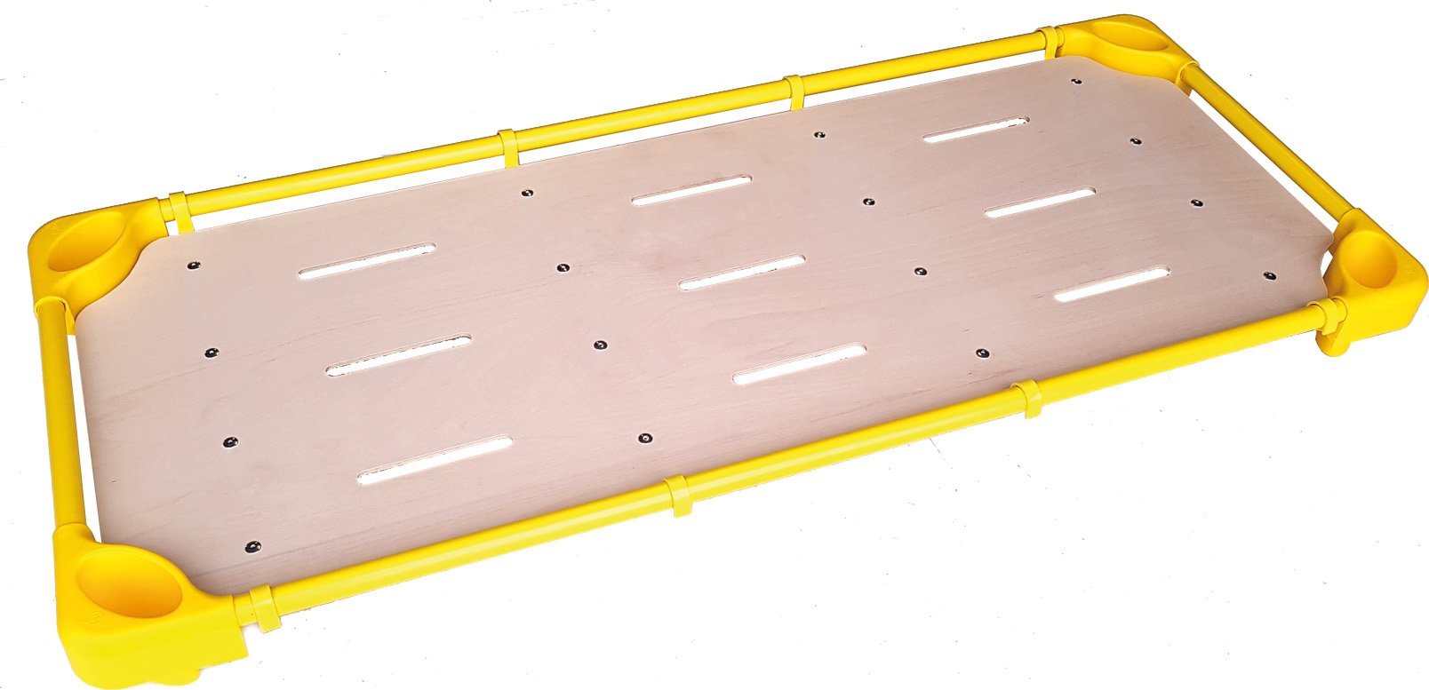 lehátko plast/kov s roštem stohovatelné 133x58cm