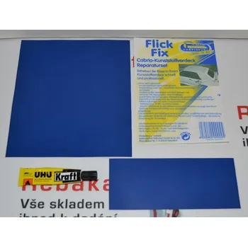Opravná sada pro PVC a plátěnou střechu - modrá (FLICK FIX R04)