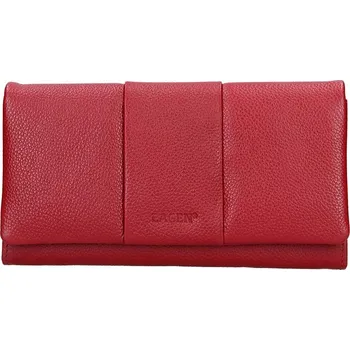 Peněženka dámská peněženka kožená 51455 - červená - RED