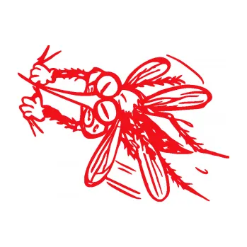 Samolepící dekorace SAMOLEPKA Komár 002 levá (10 - červená) NA AUTO, NÁLEPKA, FÓLIE, POLEP, TUNING, VLASTNÍ TEXT, TISK, AUTOSAMOLEPKY.cz, POLEPY, OBRÁZEK, LOGO, SAMOLEPKY