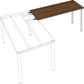 Psací stůl HOBIS UE 1400 RU stůl řetězící do úhlu