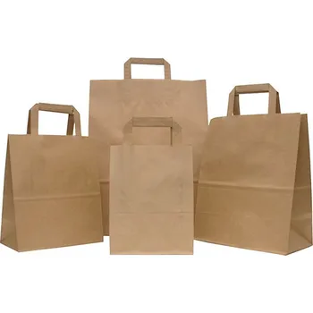 Gastro obaly Taška papírová hnědá MINI 20x10x28cm (min. počet 250ks)