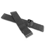 LAVVU Černý kovový tah MESH Band Gun - 22 LPSNB22