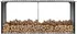Dřevník Zahradní kůlna na dříví pozinkovaná ocel 47088 330 x 92 cm antracit