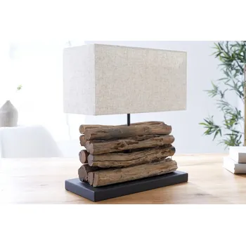 Lampička Přírodní stolní lampa - Perifere, béžová