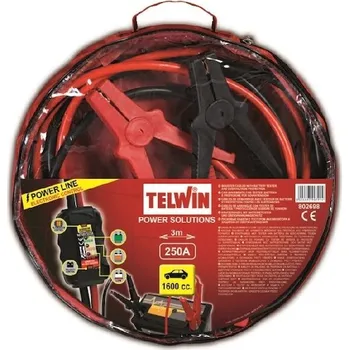 Startovací kabel Startovací kabely 250 A s testerem Telwin