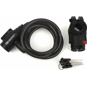 Zámek na kolo Zámek spirála Author ASL-31, M8 x 150 cm - kouřová